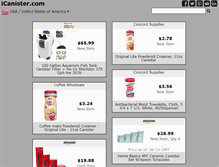 Tablet Screenshot of icanister.com